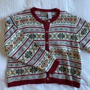 Liz Claiborne Vintage Fair Isle Cardigan